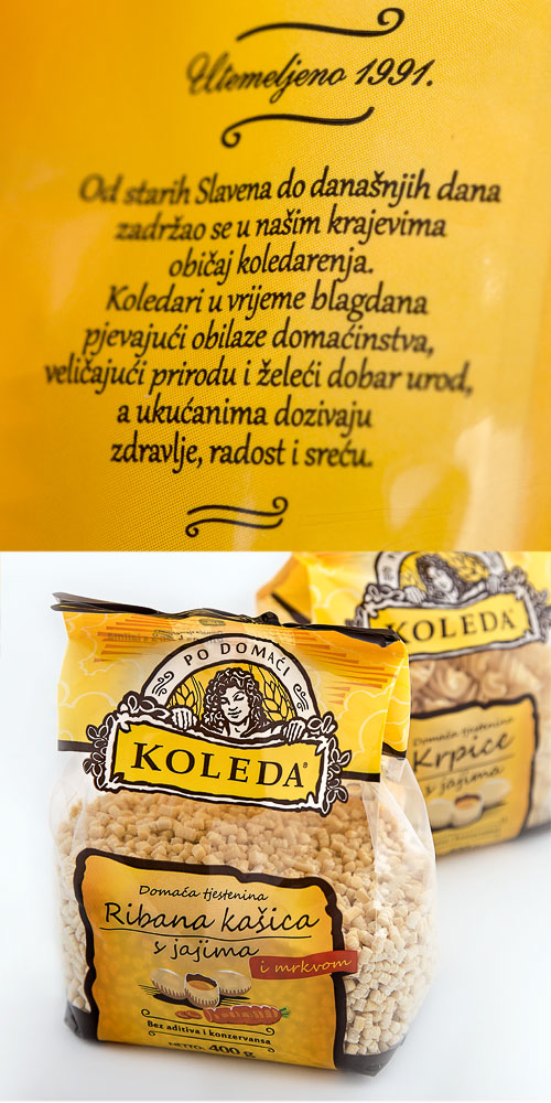 Dizajn ambalaže pakiranja serije proizvoda Koleda - Bernardić studio