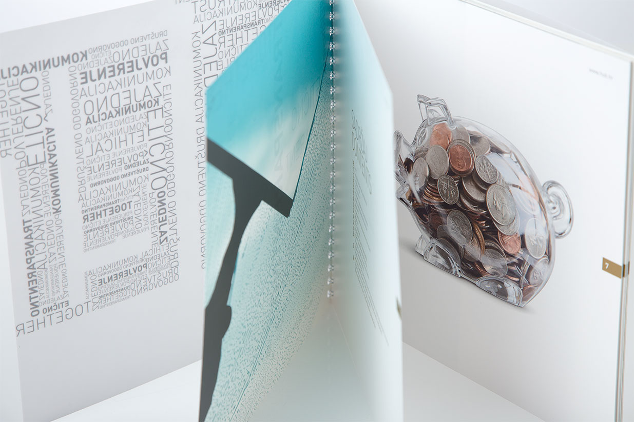 Hrvatska udruga banaka - dizajn godišnjeg izvješća Bernardić studio