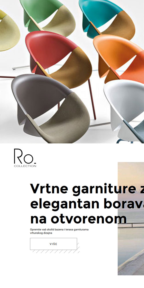 Dizajn i izrada web stranice - Ro. Collection - Bernardić studio