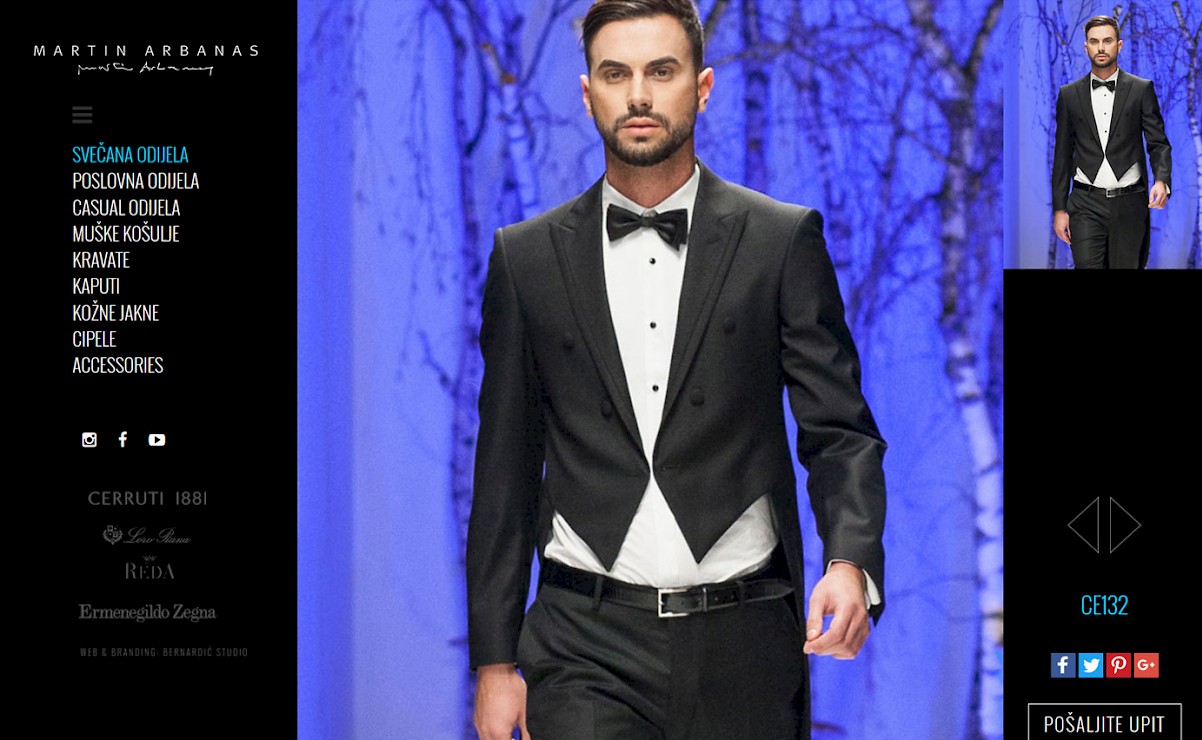 Martin Arbanas - dizajn i izrada web stranice - Bernardić studio