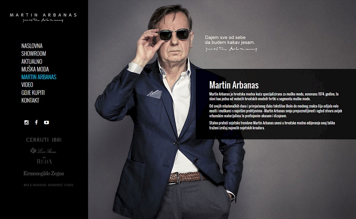 Martin Arbanas - dizajn i izrada web stranice - Bernardić studio