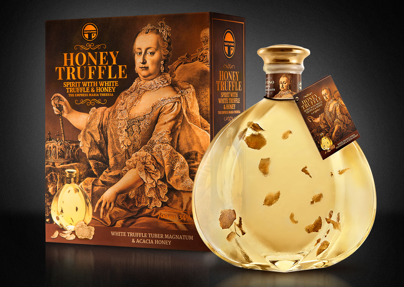 HONEY TARTUFINO BRANDY / dizajn ambalaže za Brandy s tartufima | BERNARDIĆ STUDIO