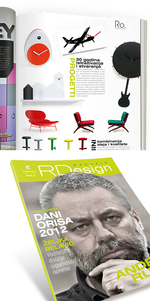 Dizajn korporativnog magazina RDizajn | PRIMAT RD | BERNARDIĆ STUDIO kreativna produkcija