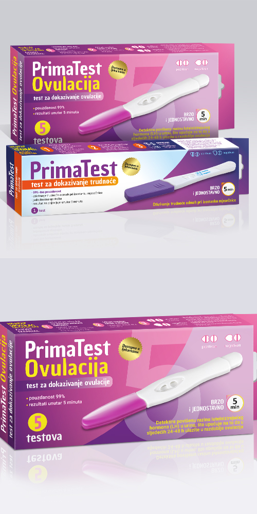 Dizajn ambalaže pakiranja za PrimaTestove - Bernardić studio