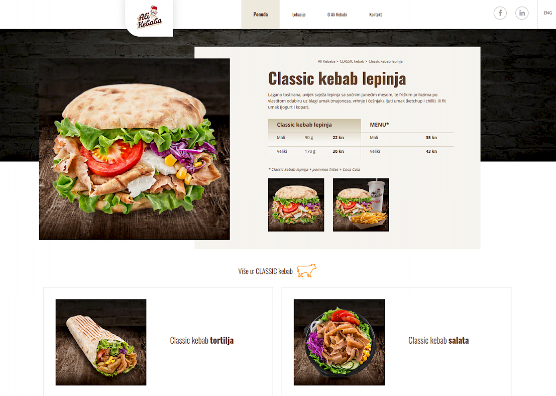 ALIKEBABA / dizajn i izrada web stranice