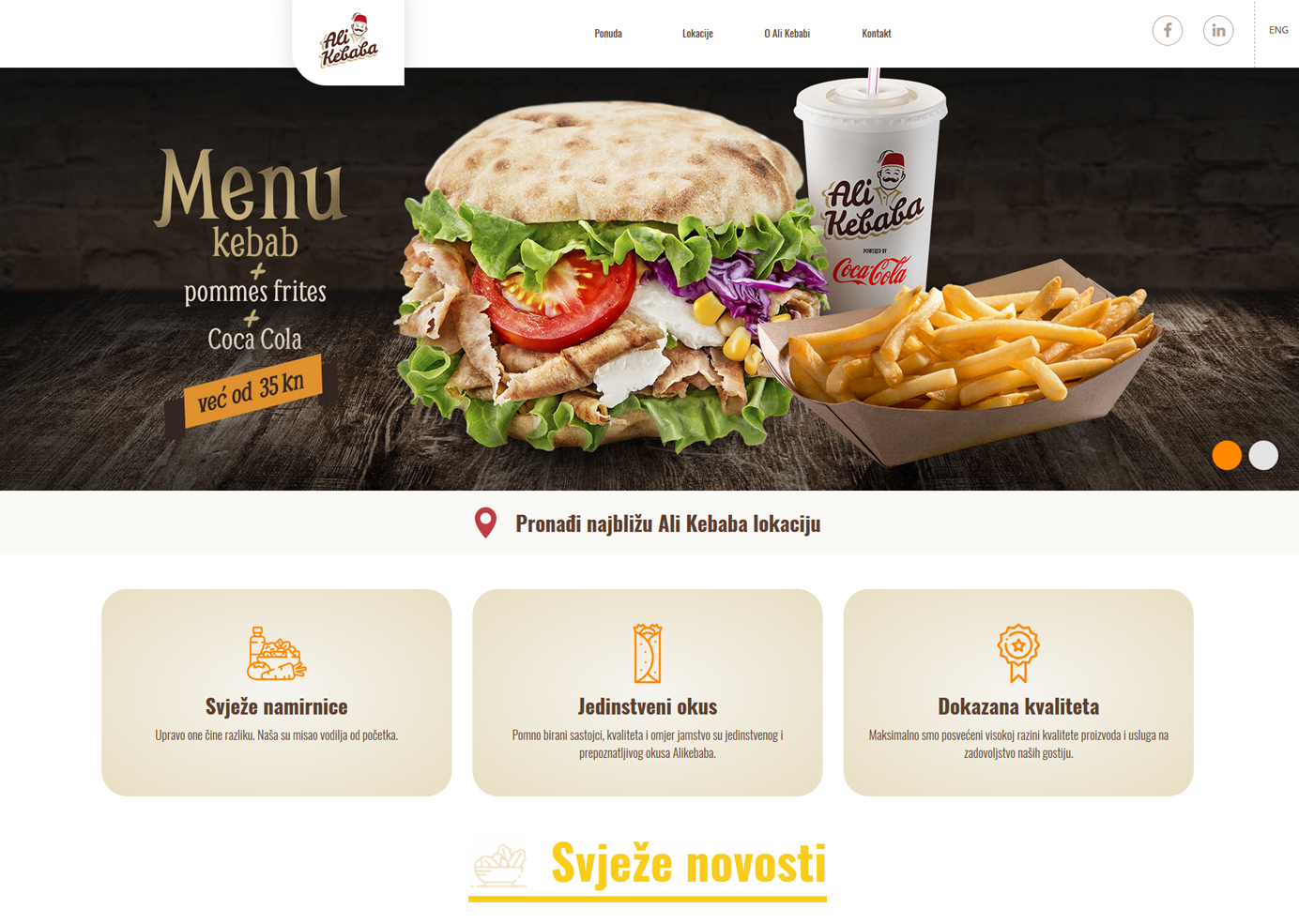 ALIKEBABA / dizajn i izrada web stranice